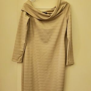 Tan bodycon dress